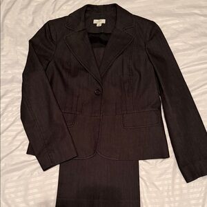 LOFT Charcoal Women's Blazer and Pant Set